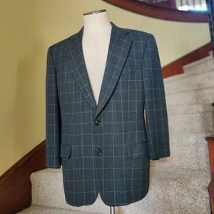 Ermenegildo Zegna Zegna Gray Plaid Blazer